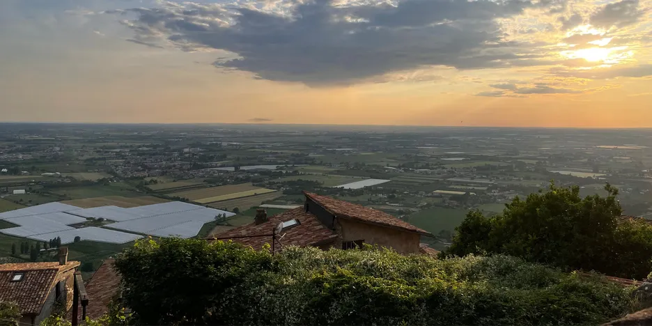 Aussicht auf das Agro Pontino